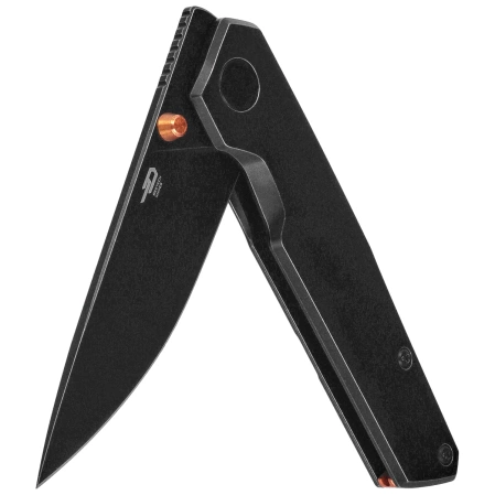 Bestech VK-Kuze Knife Black Titanium, Black Stonewashed MagnaCut by Vulpex Knives (BT2504C)