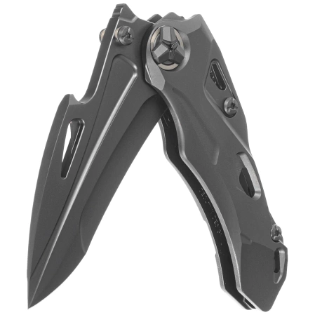 Nóż składany RikeKnife Athron B Black DLC Titanium, Black DLC M390 by Declynx (RK-Athron-B/B)