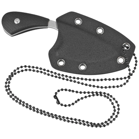 Midgards Messer Ratatosk DP Black G10, Satin 14C28N neck knife (MM007)