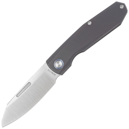 Nóż składany Remette Squirrel Blue Titanium, Manual Fine Grinding Satin M390 (RTDP-C)