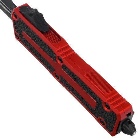 Nóż automatyczny OTF Microtech Scarab II Gen III D/E Red Aluminium, Black M390MK by Tony Marfione (1280-1RD)