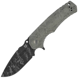 Nóż składany Fox Uro OD Green Canvas Micarta, Acid Washed Niolox by Wander Tactical (FX-557)