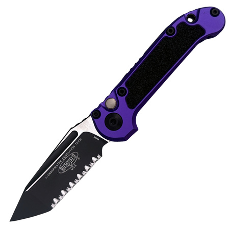 Microtech LUDT T/E Gen III Automatic Knife Purple Aluminium/3M, Black F/S M390MK by Tony Marfione (1136-3PU)
