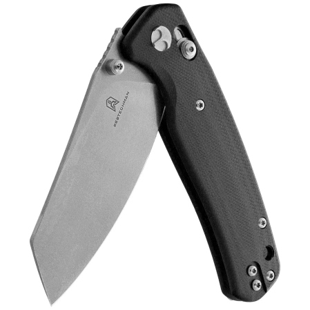 Bestechman Cicada's Wing Knife Black G10, Stonewashed 10Cr15MoV (BMK06I)