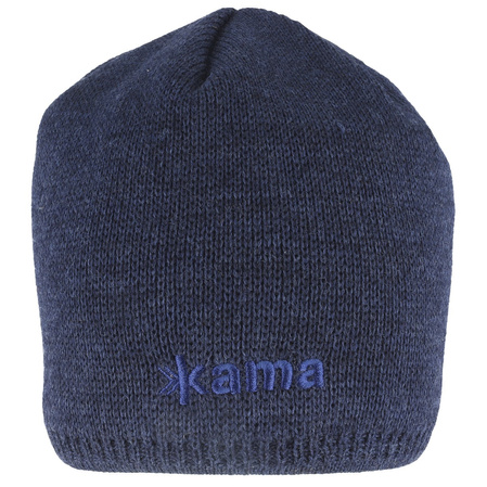 Kama 100% Merino Wool Gore-Tex Infinium Windstopper Cap, Navy (AW69-108 L)
