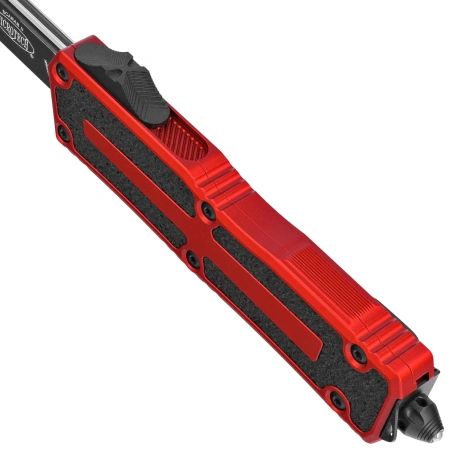 Microtech Scarab II Gen III S/E OTF Knife Red Aluminum, Black M390MK by Tony Marfione (1278-1RD)