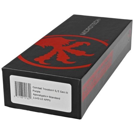 Nóż automatyczny OTF Microtech Combat Troodon Gen III S/E Purple Aluminium, Apocalyptic M390MK by Tony Marfione (1143-10APPU)