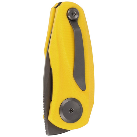 Bestech Knife Tulip Yellow G10, Grey Titanized 14C28N by Ostap Hel (BG38F)