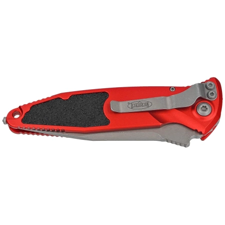 Nóż automatyczny Microtech Socom Elite Auto S/E Red Aluminium, Apocalyptic M390MK by Tony Marfione (160A-10APRD)