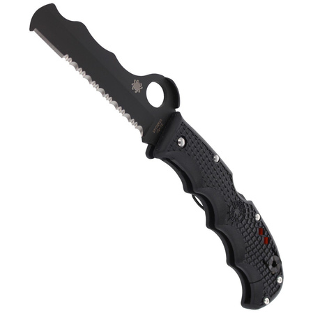 Spyderco Assist FRN Black / Black Blade Rescue Knife (C79PSBBK)