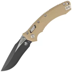 Nóż składany Microtech Amphibian Ram-Lok S/E Tan Fluted G10, Black M390MK by Tony Marfione (137RL-1FLGTTA)