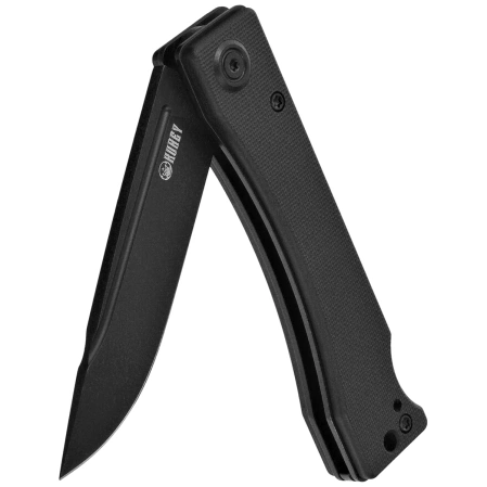 Kubey Akino Knife Black G10, Blackwashed 14C28N by Tiguass (KU2102D)