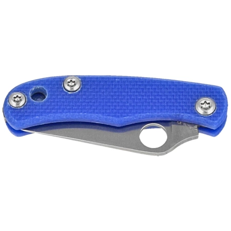 Spyderco Bug Knife Blue G10, Satin 12C27 (C133GBLP)