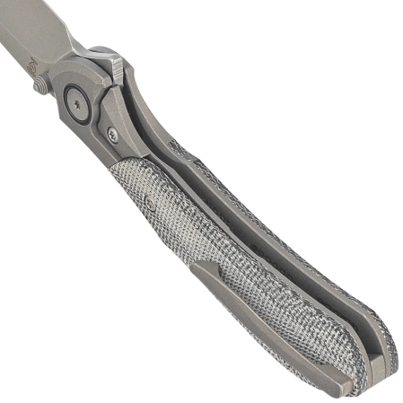 Bestech Constellation Knife Grey Titanium/Black Micarta, Dark Bead Blasted/Stonewashed MagnaCut by Munko Knives (BT2501A)