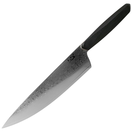 Nóż kuchenny Xin Cutlery XinCore 8.5'' Chef, Black G10, Mirror Polished Damascus 67 warstw (XC126)