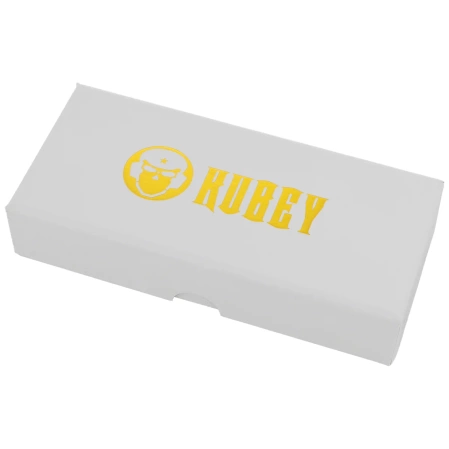 Kubey Supercell Knife Grey Titanium, Stonewashed 14C28N by K.C. Spiron (KU353A)