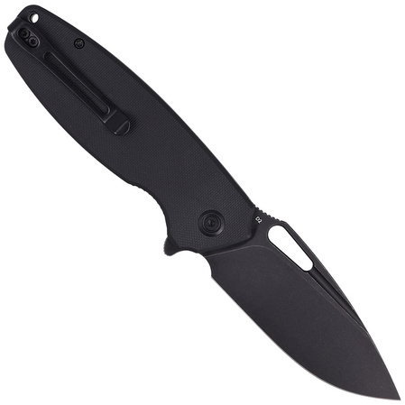 Nóż składany Kubey Tityus Black G10, Dark Stonewashed D2 (KU322C)