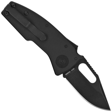 Demko Nano-Shark Stealth CP Knife Black Aluminum, Black DLC CPM 20CV by Andrew Demko (NANO-20CV-Black ALUM-CP)
