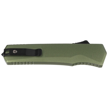 Nóż automatyczny OTF Tekto A5 Spry D/P OD Green Aluminium, Black CPM S35VN