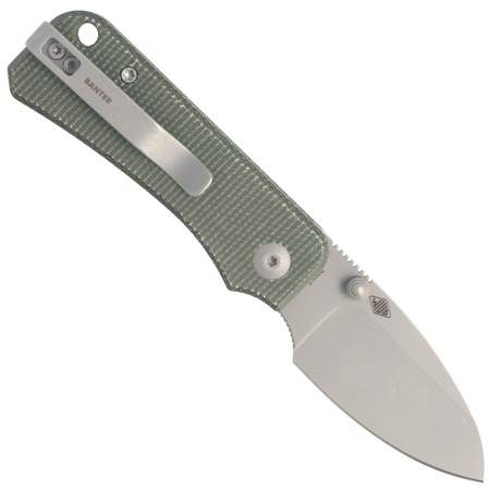 CIVIVI Knife Baby Banter Green Micarta, Gray Stonewashed by Ben Petersen (C19068SB-1)