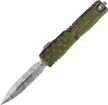 Microtech Ultratech Gen IV D/E OTF Knife Hero OD Green Aluminum, Stonewashed Pixel M390MK by Tony Marfione (11224-10ODHR)