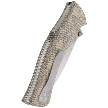 Nóż składany Viper Start Green Canvas Micarta, Stonewashed N690 by Fabrizio Silvestrelli (V5850CV)