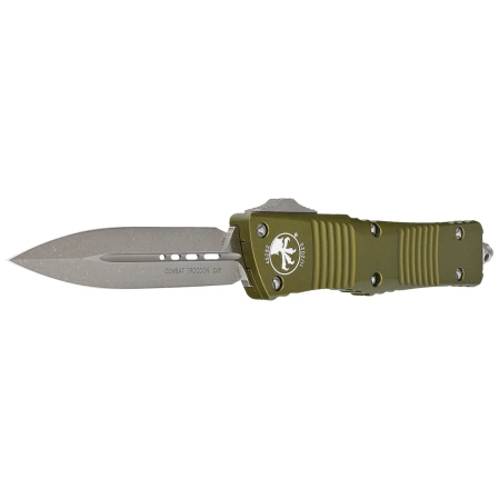 Nóż automatyczny OTF Microtech Combat Troodon D/E OD Green Aluminium, Apocalyptic M390 by Tony Marfione (142-10APOD)