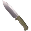 LionSteel Knife Green Canvas Micarta, Satin CPM 3V by Molletta (T6 3V CVG)