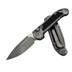 Nóż automatyczny Microtech LUDT Gen III S/E Weathered Metal Aluminium, Apocalyptic M390MK by Tony Marfione (1135-10APWME)