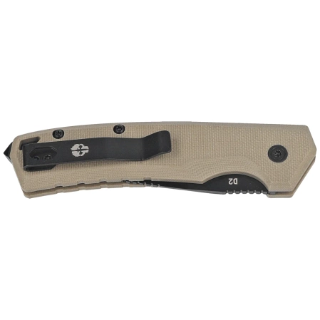 Tekto A3 Delta Mini D/P Automatic Knife Desert G10, Black D2