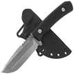 Fox Monteserra Black G10, Stonewashed Niolox by GZ Tactical Knives (FX-628 G10B)