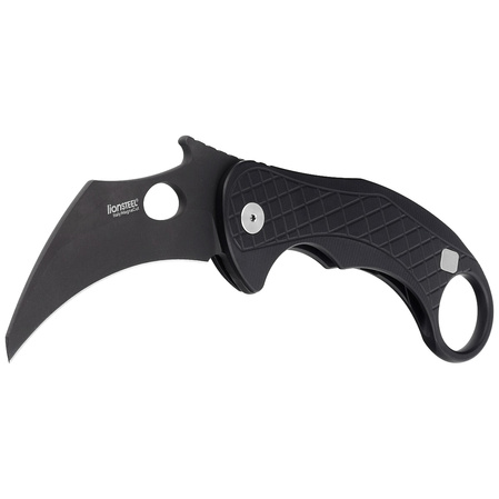 Nóż składany LionSteel L.E.One Karambit Black Aluminium, Chemical Black MagnaCut by Emerson Design (LE1 A BB)
