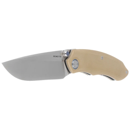 Remette Wild Species GC103-C Knife Brown G10, Fine Hand Grinding 14C28N