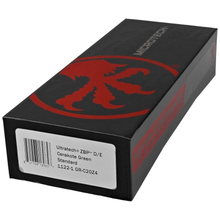 Nóż automatyczny OTF Microtech Ultratech Gen III ZBP D/E Green Cerakote Aluminium, Green Cerakote M390MK by Tony Marfione (1122-1GR-C20Z4)