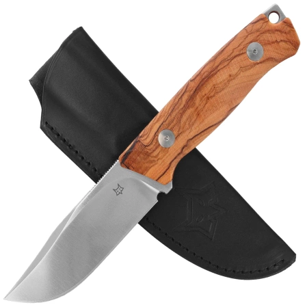 Fox Rifle Receiver Knife Olive Wood, Satin Becut by Riccardo Gobbato (FX-662 OL)