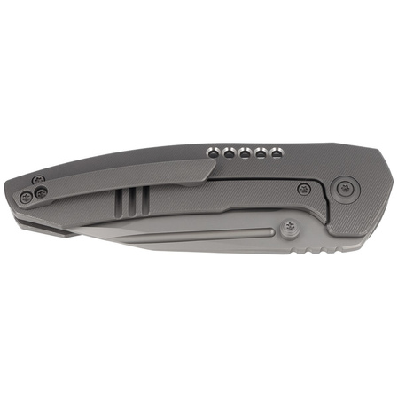 Nóż składany WE Knife Trogon Gray Titanium, Silver Bead Blasted CPM 20CV by Brian Brown (WE22002-1)