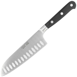 MAM Santoku Granton Edge Black Polimer, Polished X30Cr13 (66903)