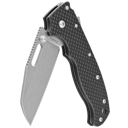 Nóż składany Demko AD20.5 Shark Foot Carbon Fiber, Stonewashed D2 by Andrew Demko (205-D2-CFSF)