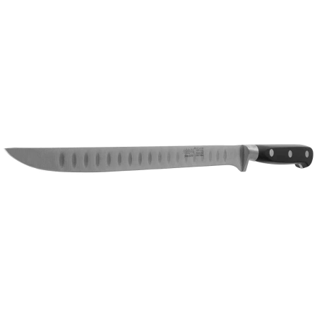 Nóż kuchenny MAM Professional Forged Ham Slicing Granton Edge Black Polimer, Polished X30Cr13 (66811)