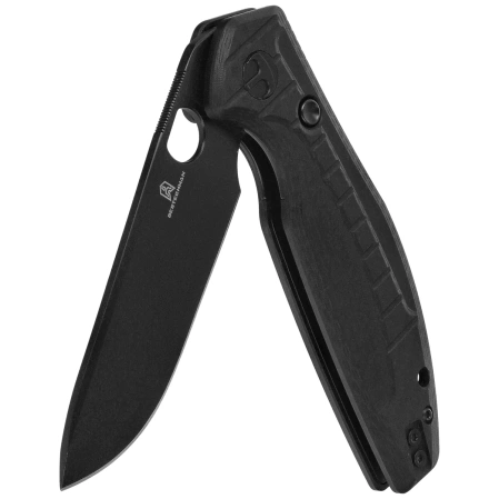 Nóż składany Bestechman Angry Owl Black G10 w/ Carbon Fiber Pattern, Black PVD D2 by Keanu Alfaro (BMK12F-2)