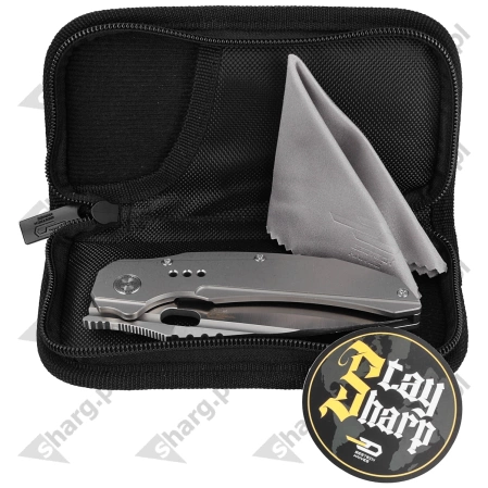 Nóż składany Bestech Exploit Grey Titanium, Satin CPM S35VN by Todd Knife and Tool (BT2005A)