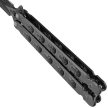 Nóż składany motylek Martinez Albainox Balisong Skull RainBlack Steel, RainBlack 3Cr13Mov (02278)
