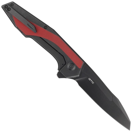 Civivi Hypersonic Black Steel / Burgundy G10, Black Stonewashed 14C28N by Gustavo T. Cecchini knife (C22011-3)