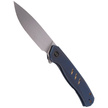 WE Knife Seer LE No 381/610 Blue Titanium, Rubber Silver (WE20015-2)