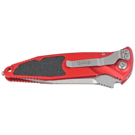 Microtech Socom Elite Auto S/E Automatic Knife Red Aluminum, Stonewashed M390 by Tony Marfione (160A-10RD)