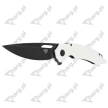 Bestech Knife Ornetta White G10, Black Stonewashed D2 by Kombou (BG50E)