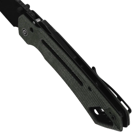 Civivi Buster FG Knife Green Canvas Micarta, Black Stonewashed Nitro-V by Snecx Tan (C24052-3)