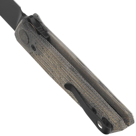 Nóż składany Reate PL-6 Green / Black Micarta, Black PVD Nitro-V (PL-6 GRBKM PVD)