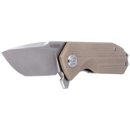 Nóż składany Kubey Knife Campe, Khaki G10, Bead Blasted D2 (KU203G)