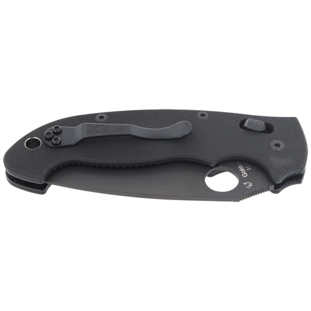 Nóż składany Spyderco Manix 2 XL Black G10, Black DLC CPM S30V by Eric Glesser (C95GPBBK2)